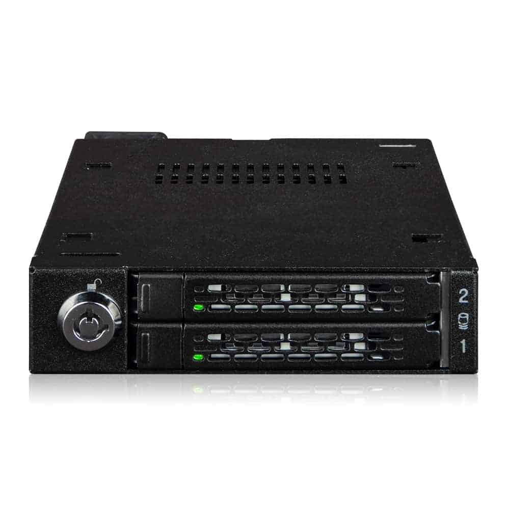 (image for) ICY DOCK ToughArmor 2 Bay 2.5” U.2/U.3 PCIe 4.0 NVMe SSD Enclosure For External 3.5" Bay